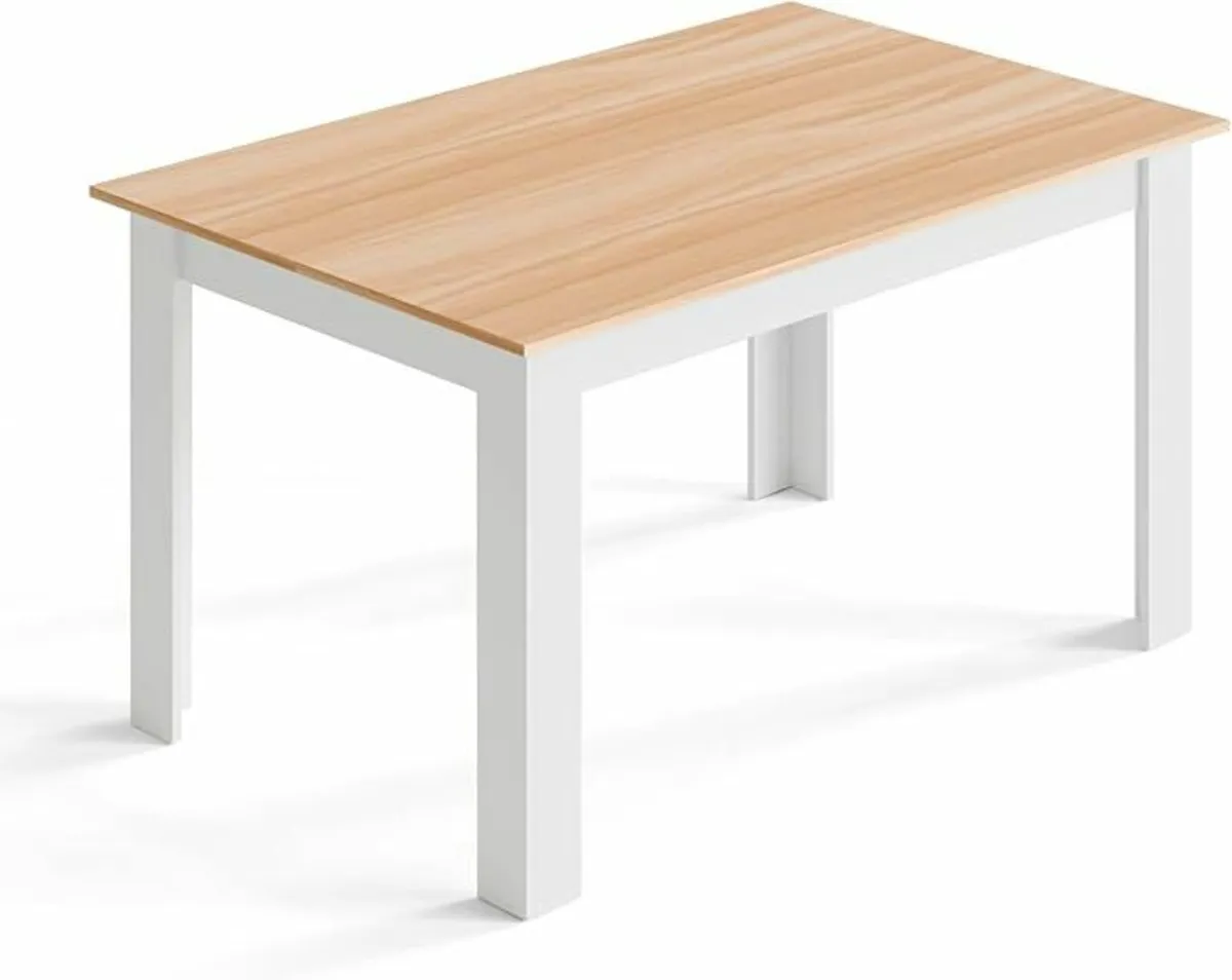 Modern Kitchen Table only, 4-6 People Wooden 140cm - Image 4