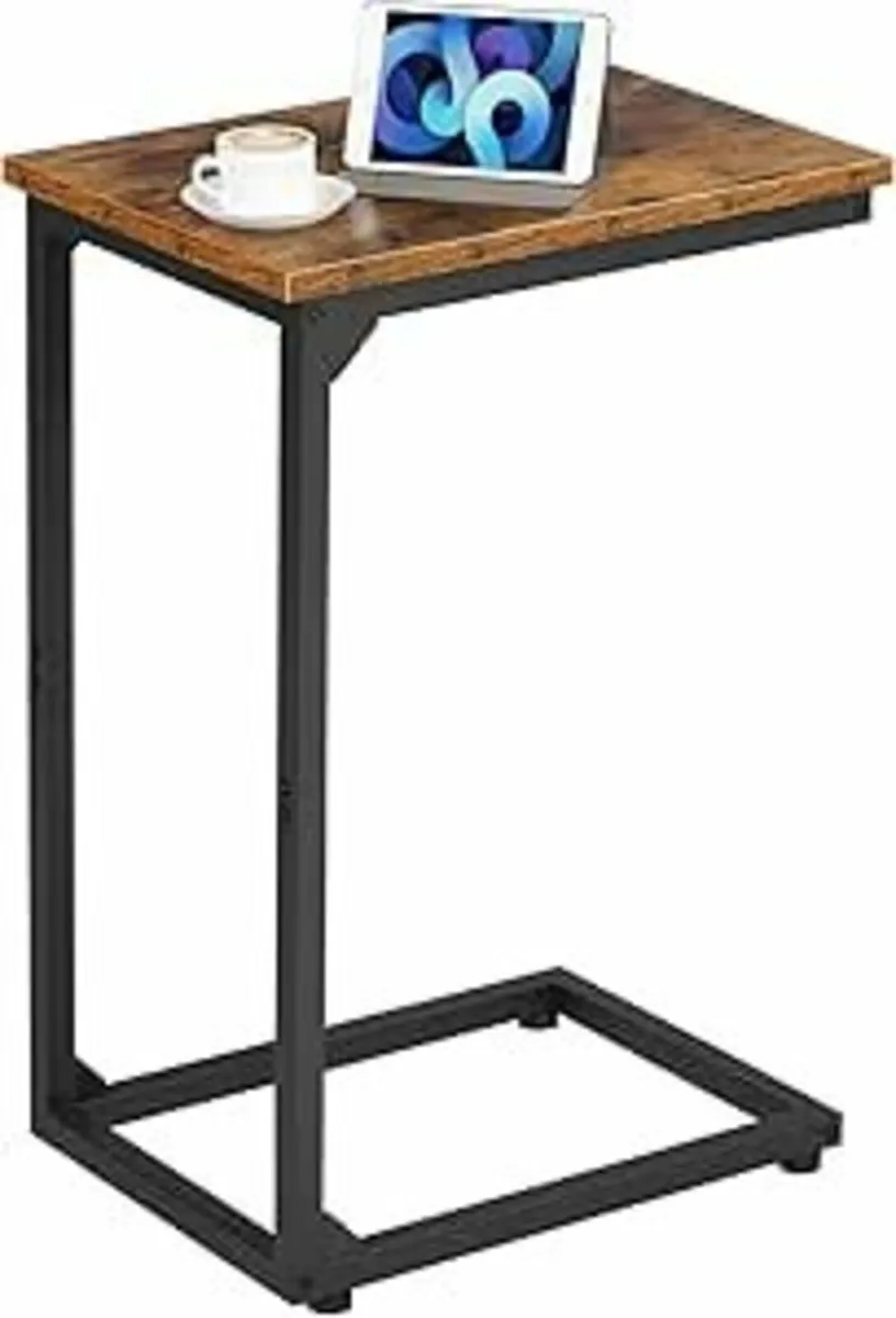 C-Shaped Side Table, Bedside End Table Coffee - Image 3