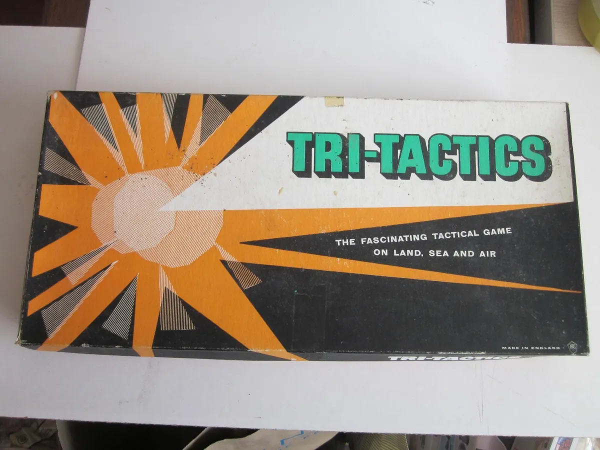 Vintage Tri-Tactics Board Game 1940/1950s - Image 1