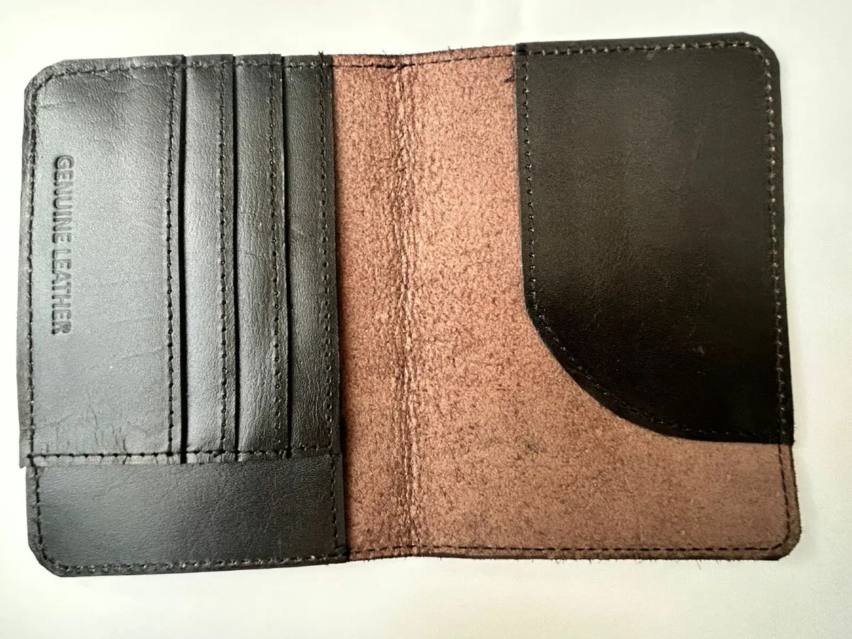 Genuine Leather RFID blocking passport holder - Image 3