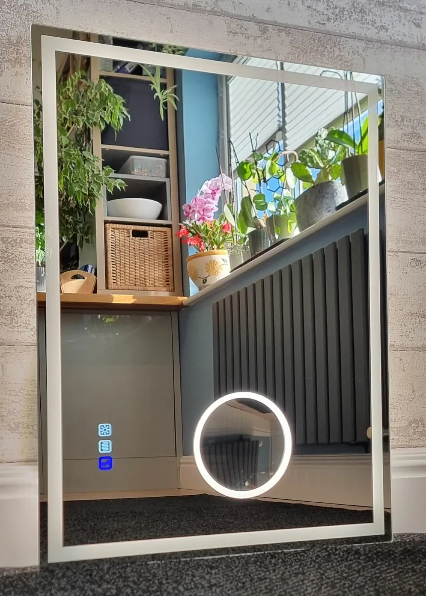 LED Bathroom Mirror Bluetooth Speakers Antifog - Image 3