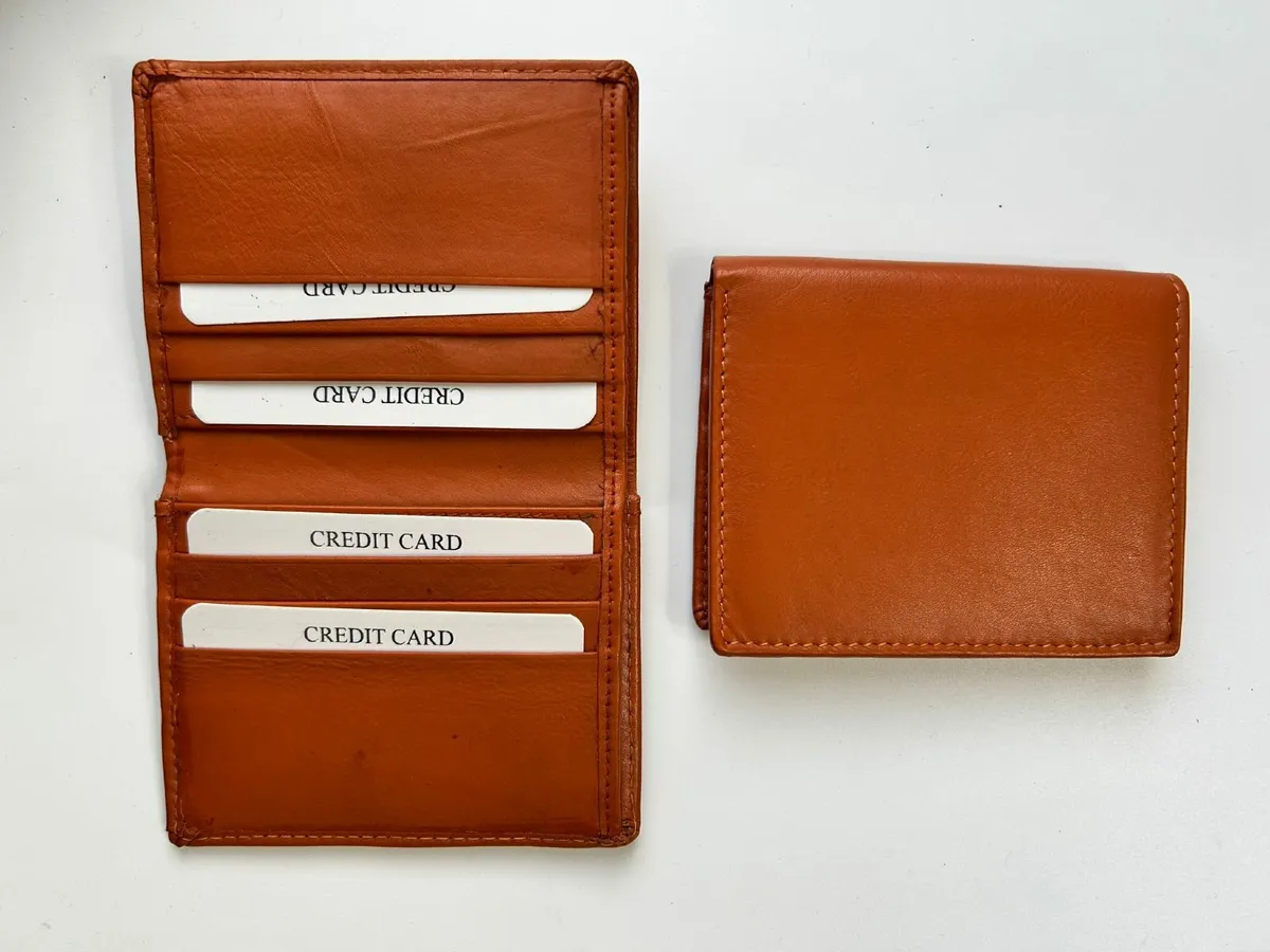 Brand New Genuine Leather  Slim Cardholder Wallet - Image 1