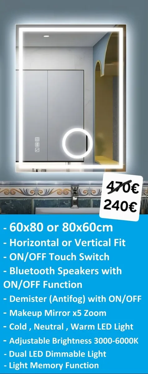 LED Bathroom Mirror - Image 2
