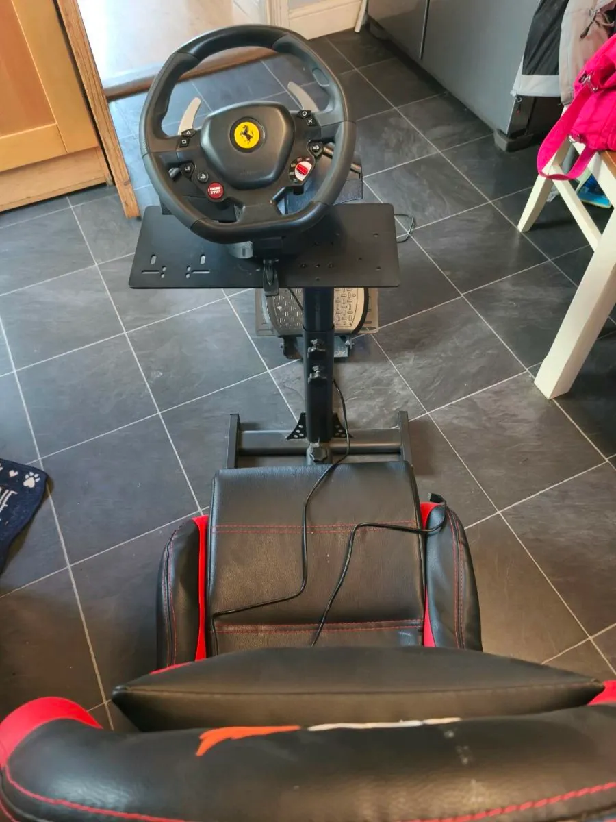 ADX Racing Seat with Thrustmaster Wheel and pedals - Image 3