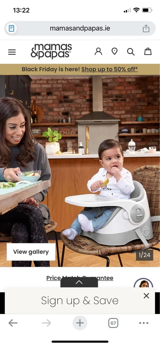 Mamas and Papas Little Bud Booster Feeding Seat - Image 2