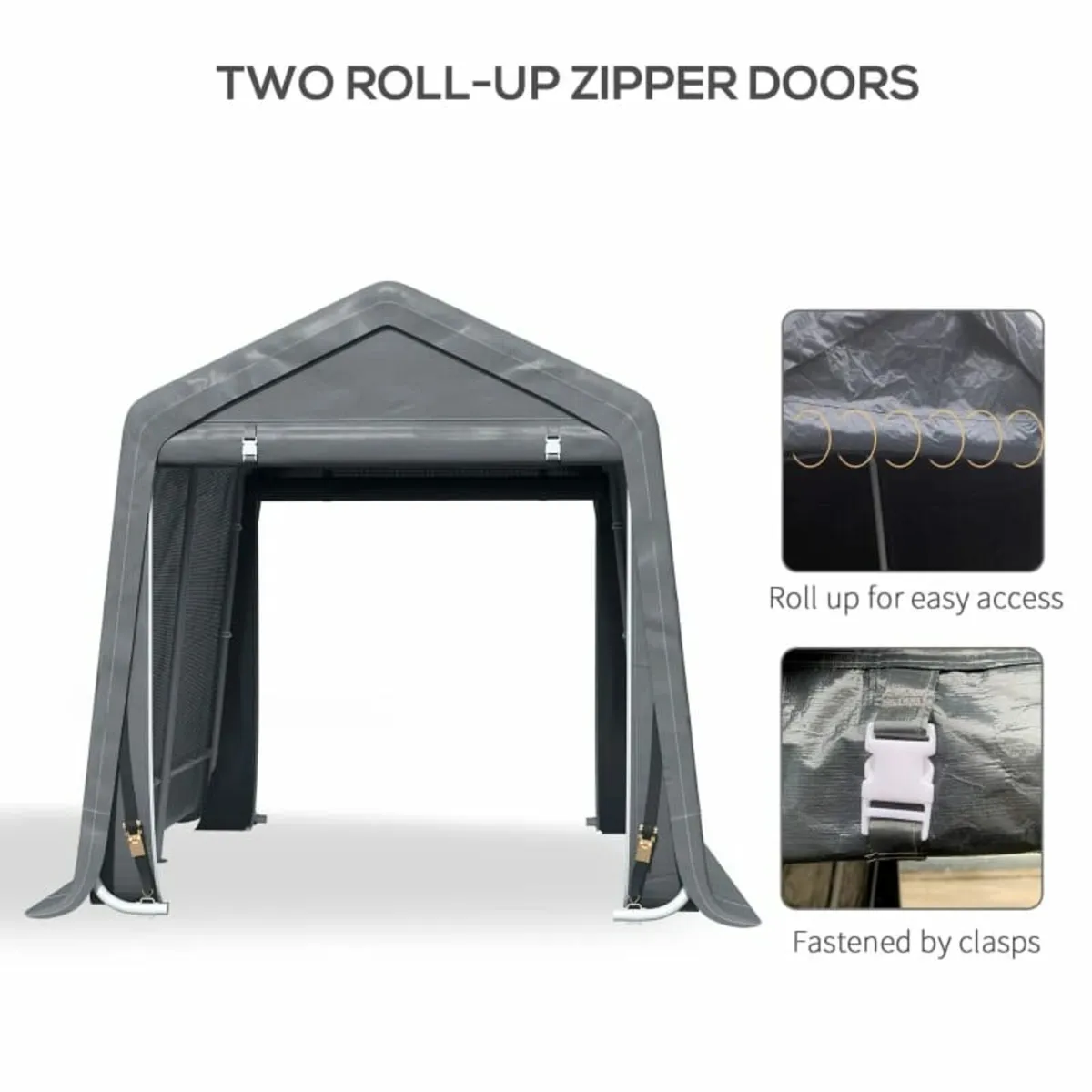 Garden Storage Tent, Heavy Duty Patio Storage Shel - Image 3