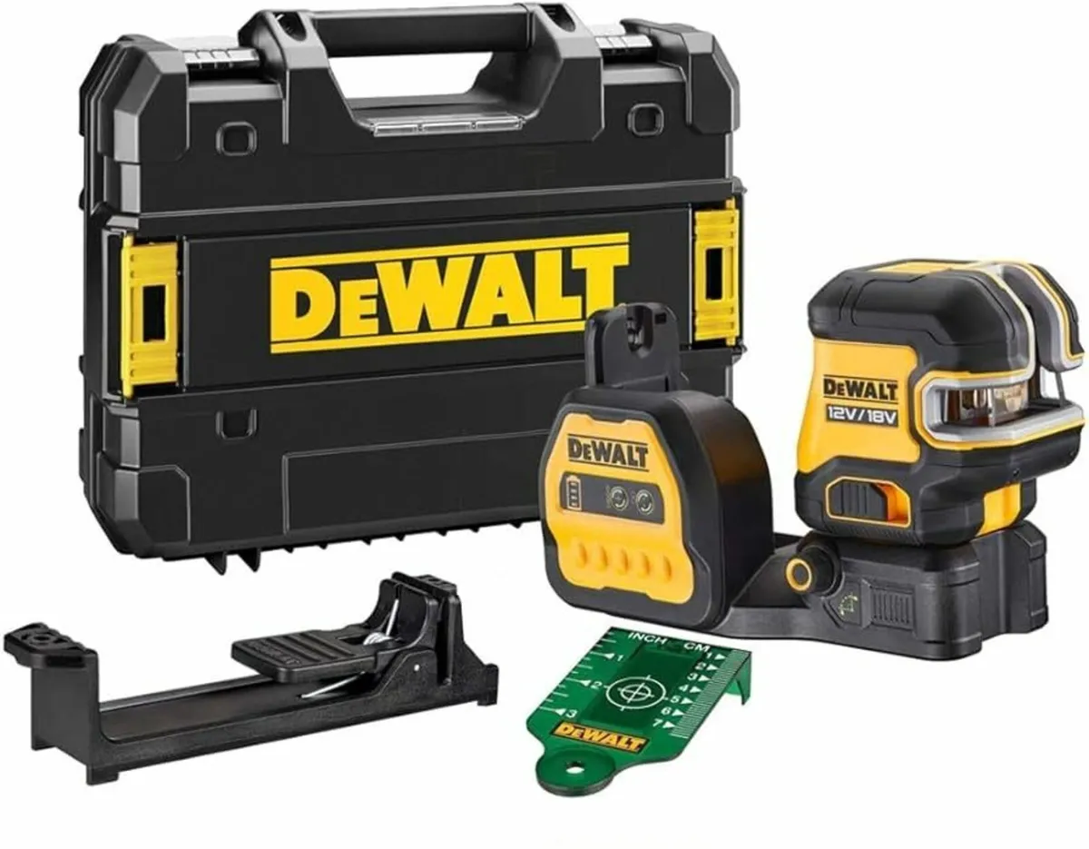 DeWALT 12V-18V 5 Spot & Cross Green Beam Laser - Image 2