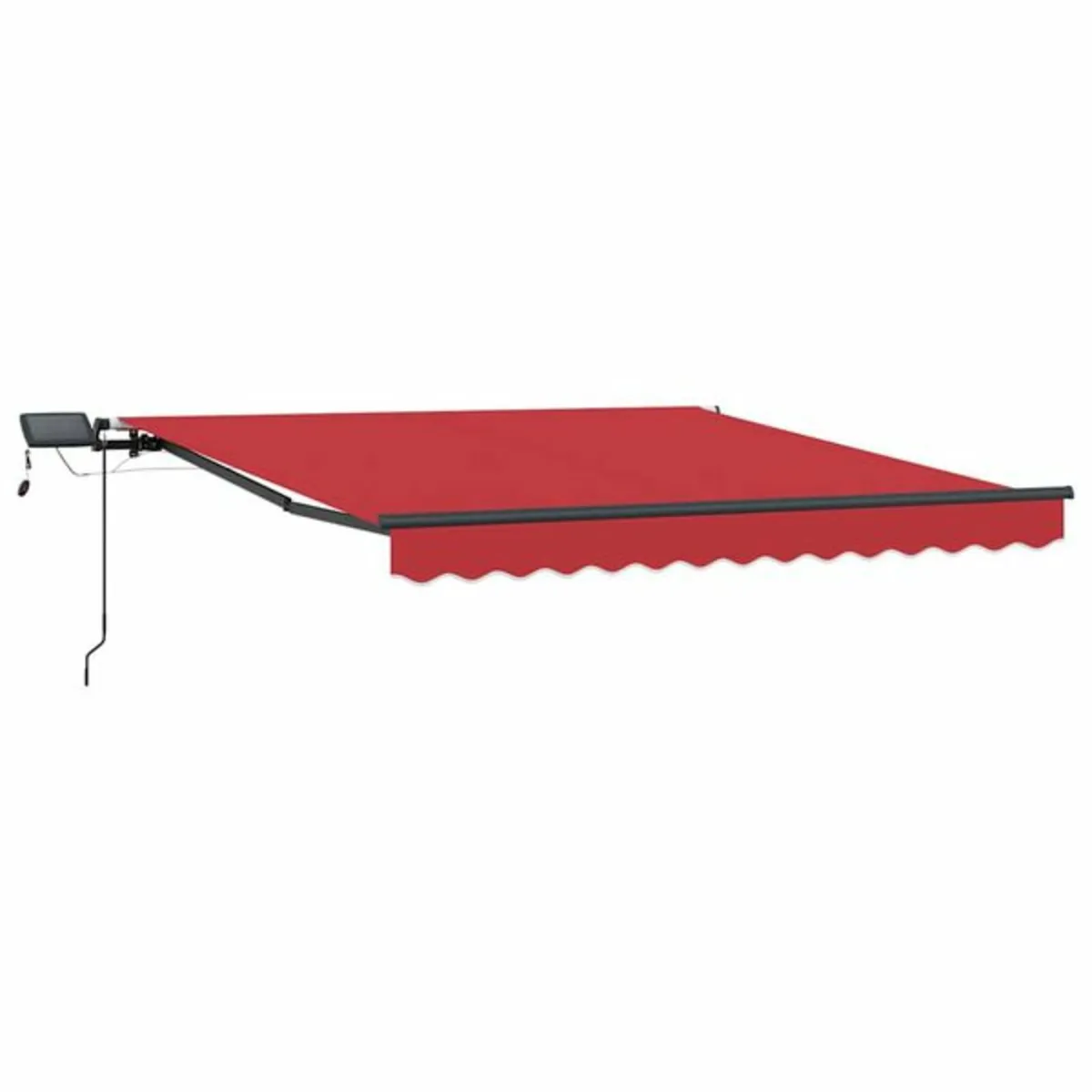 Retractable Awning Manual Red 300 x 250 cm Fabric - Image 3