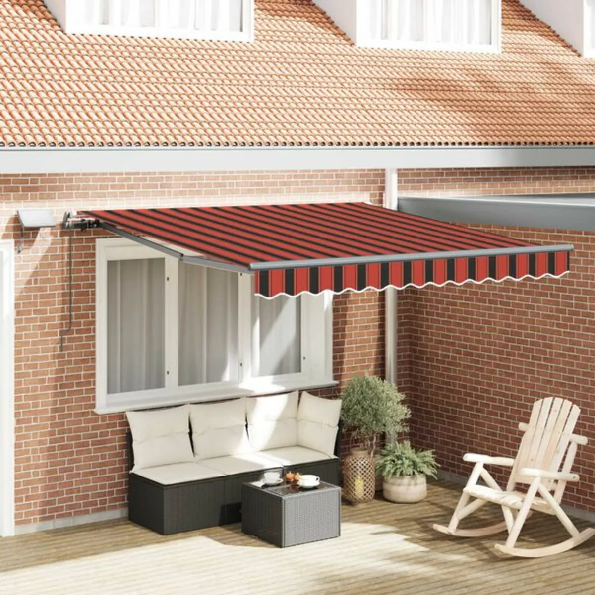 Manual Retractable Awning with LED 300x250 cm Oran - Image 1