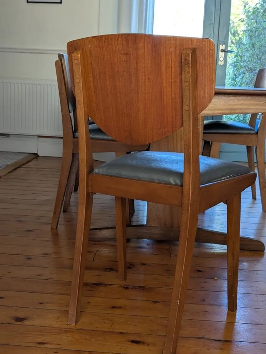 Set Of Six Mid Century Teak Dining Chairs - Image 3