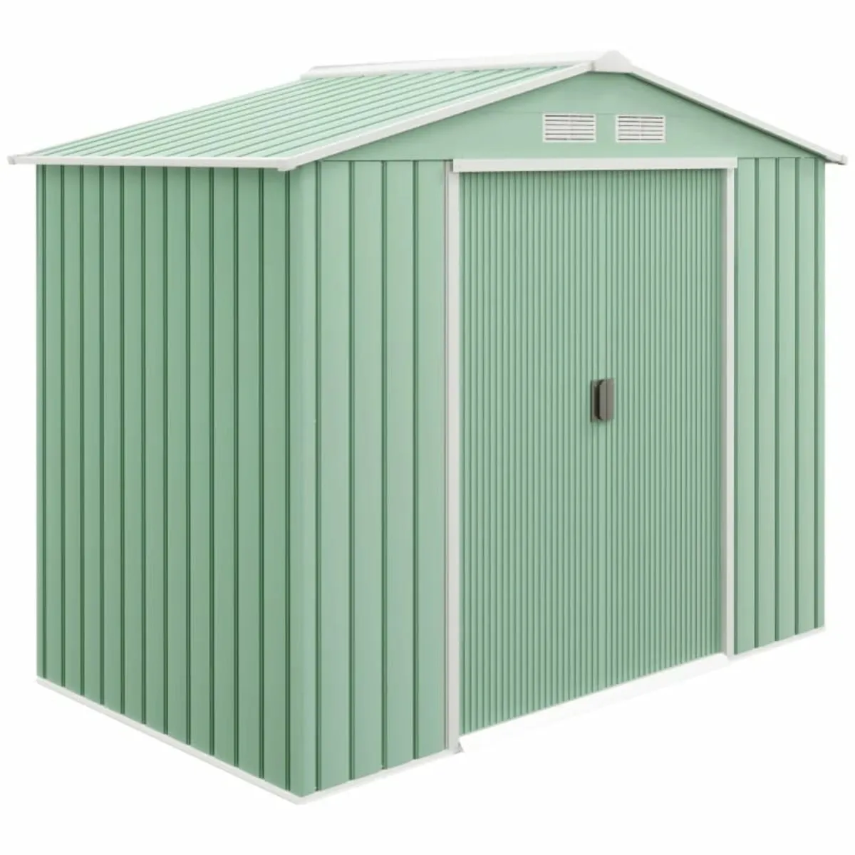 7 x 4ft Metal Garden Shed, Outdoor Storage Tool Ho - Image 1