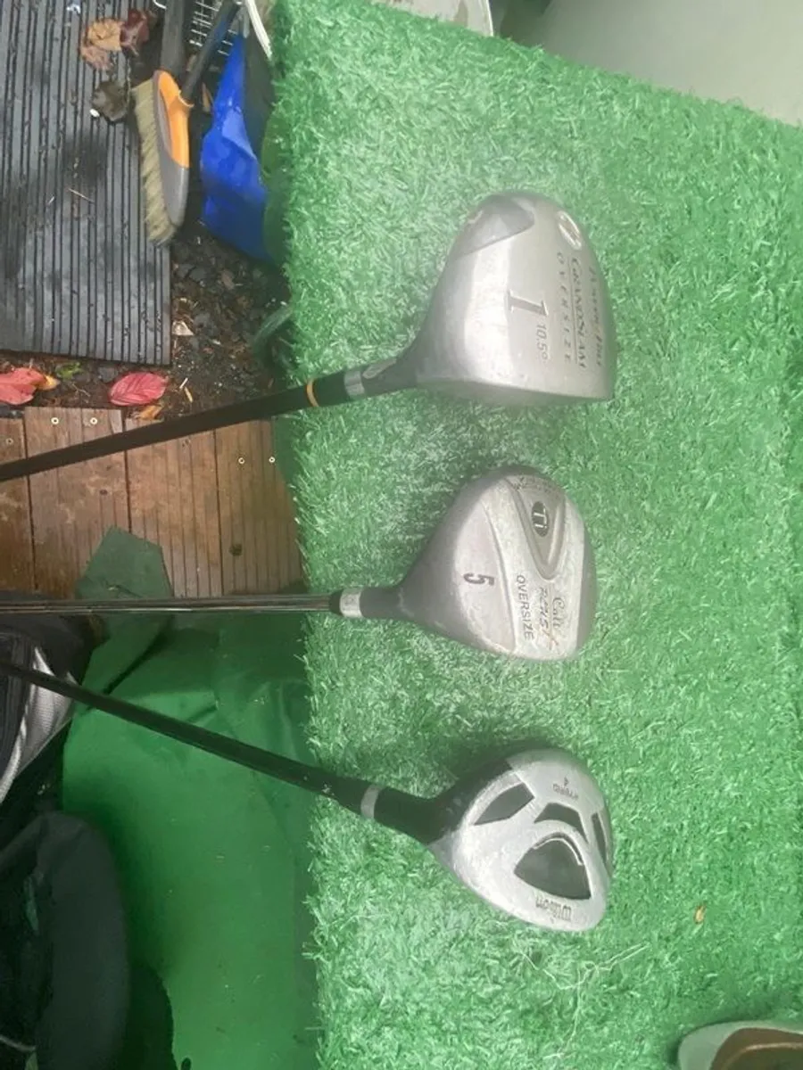 golf bag and clubs - Image 2