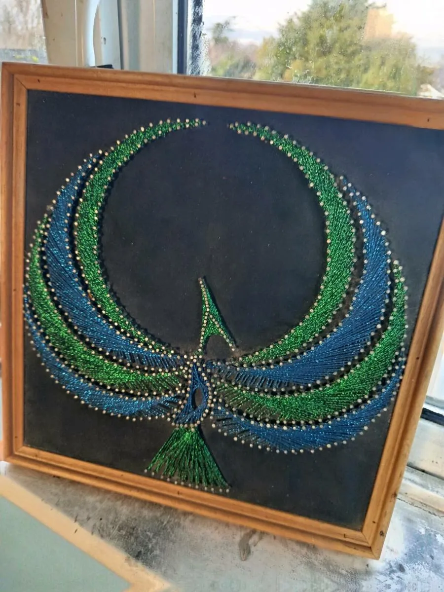 Beautiful nail and art tread peacock art - Image 2