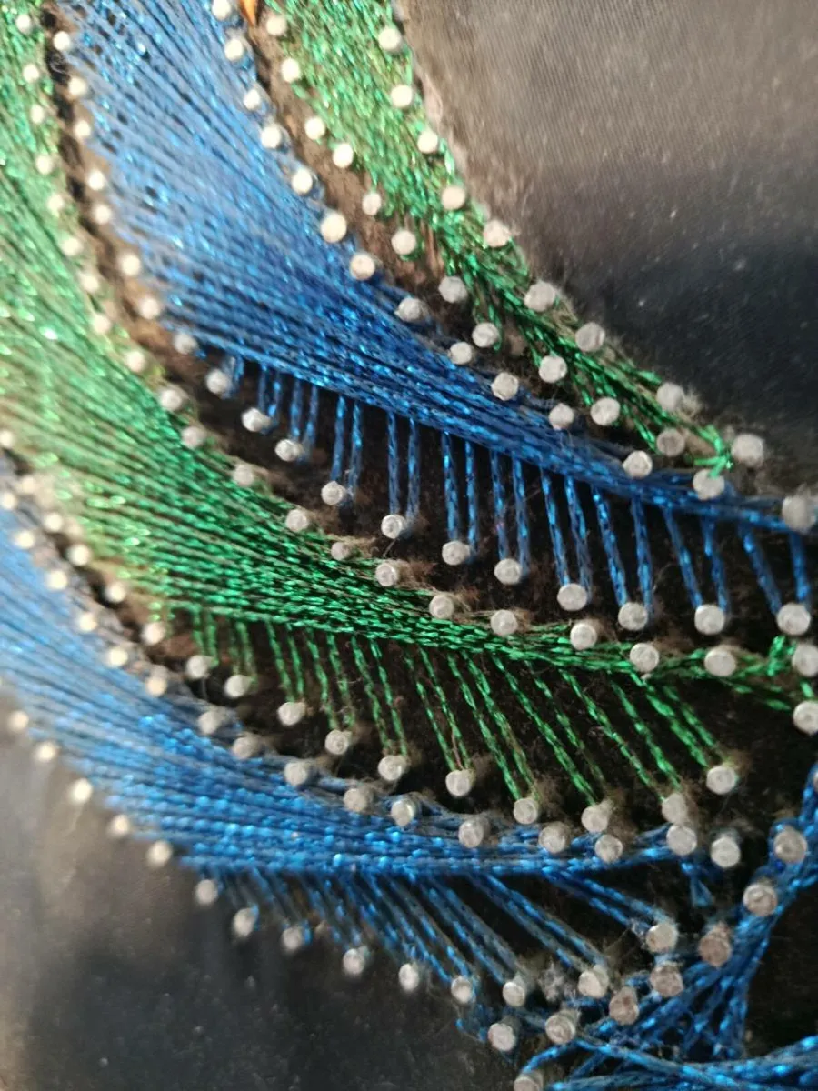 Beautiful nail and art tread peacock art - Image 3