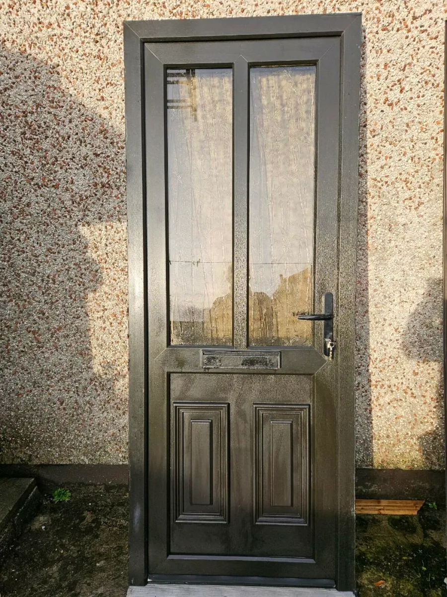 Black pvc door