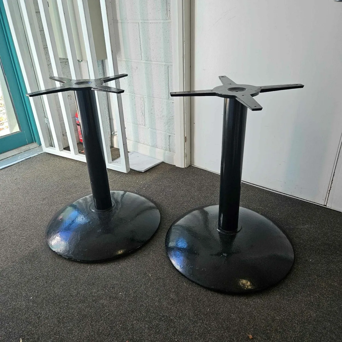 Metal tables bases black - Image 1