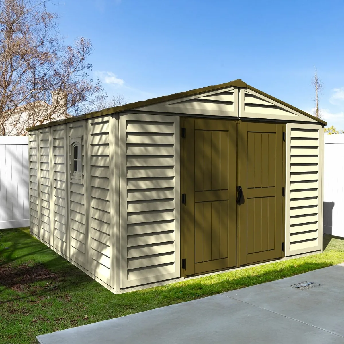 10×8  WoodBridge Plus Vinyl Plastic Shed - Image 1