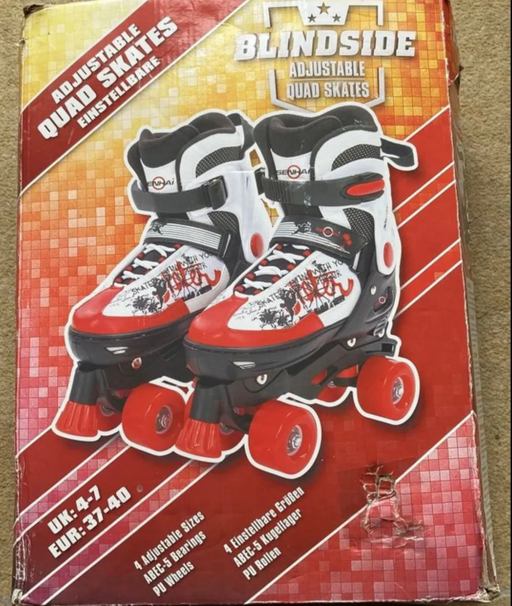 Blindside Adjustable Quad Roller Skates - Size M - Image 2