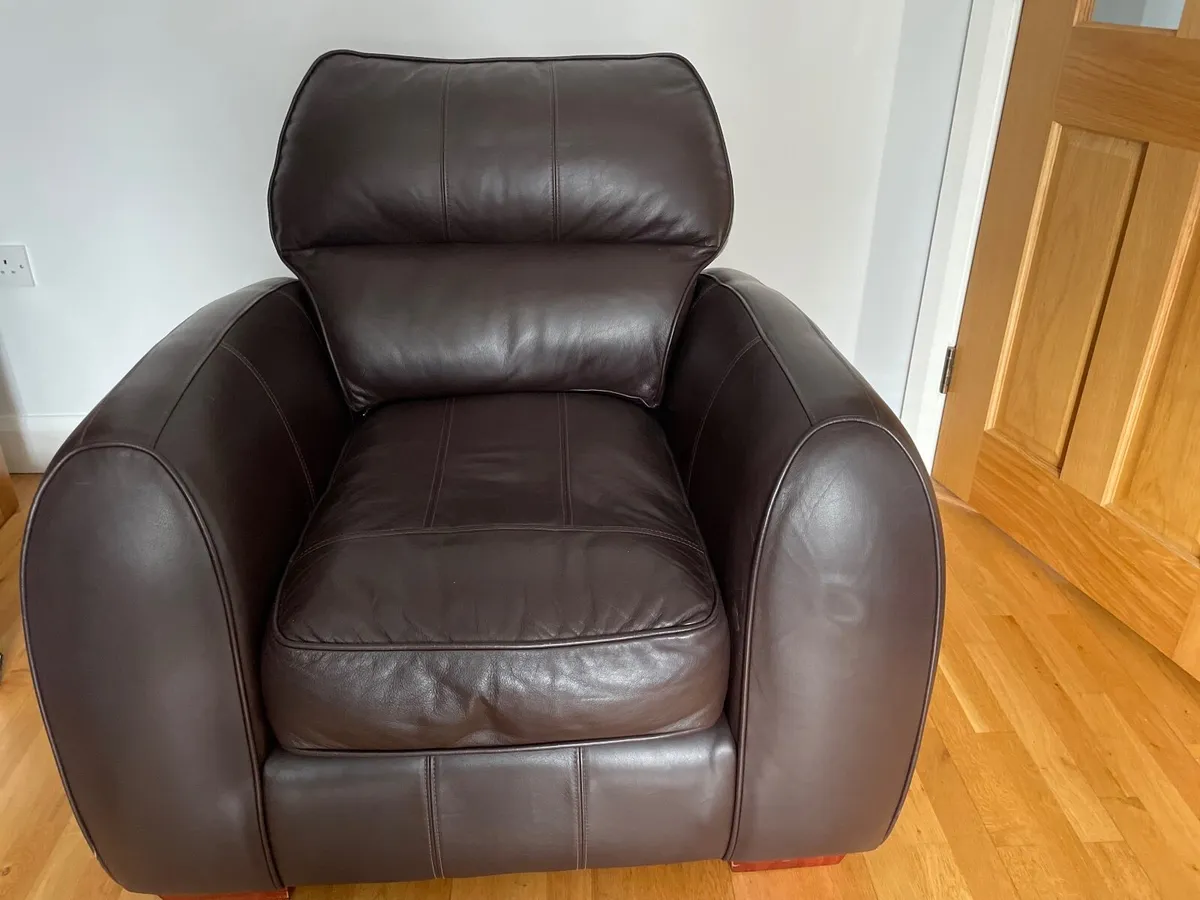 Leather arm chair - Image 2