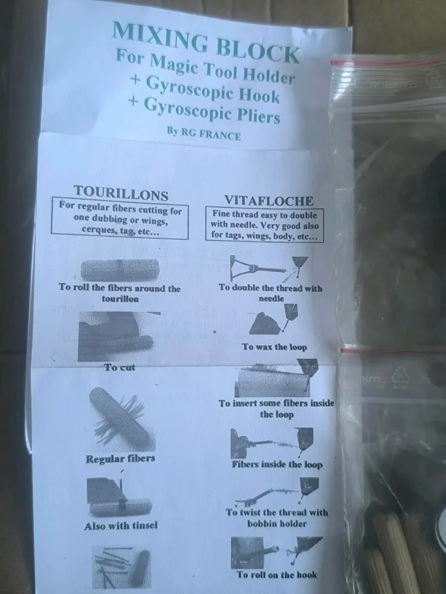 Fly tying mixing block RG France dubbing threads - Image 3