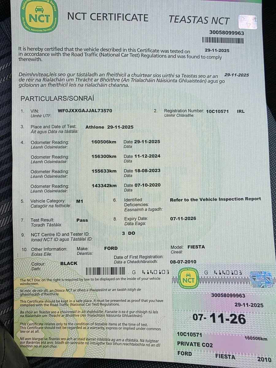 Ford Fiesta 2010 ( fresh nct ) low mileage - Image 2