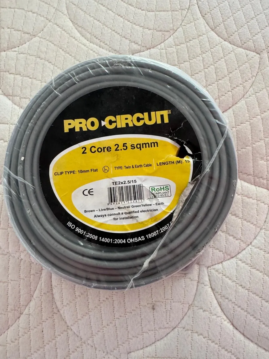 2.5 mm twin and earth