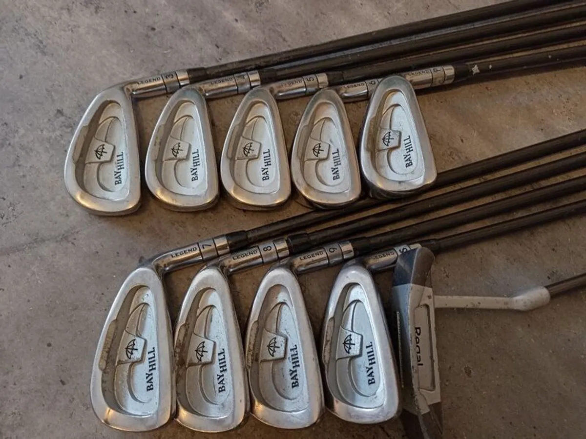 Palmer golf irons and putter. Right handed clubs - Image 2