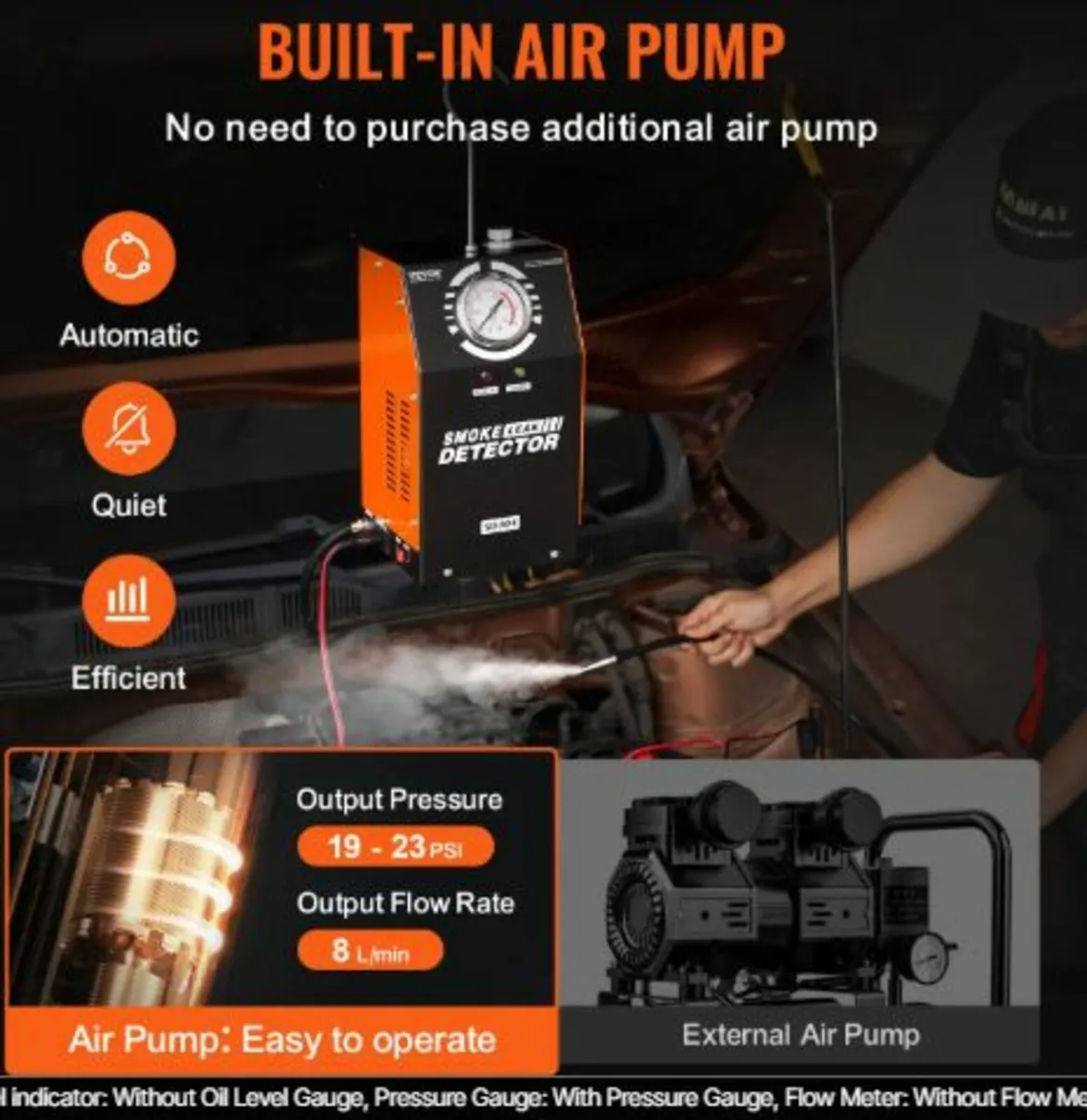 Automotive Smoke Machine Leak Detector, EVAP Smoke - Image 4