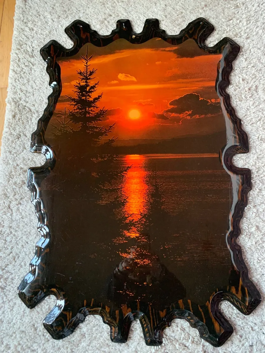 Vintage lacquered Picture - Image 1