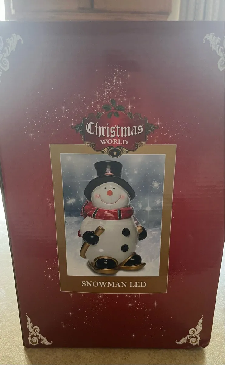 Christmas World LED Snowman Decoration - Image 2