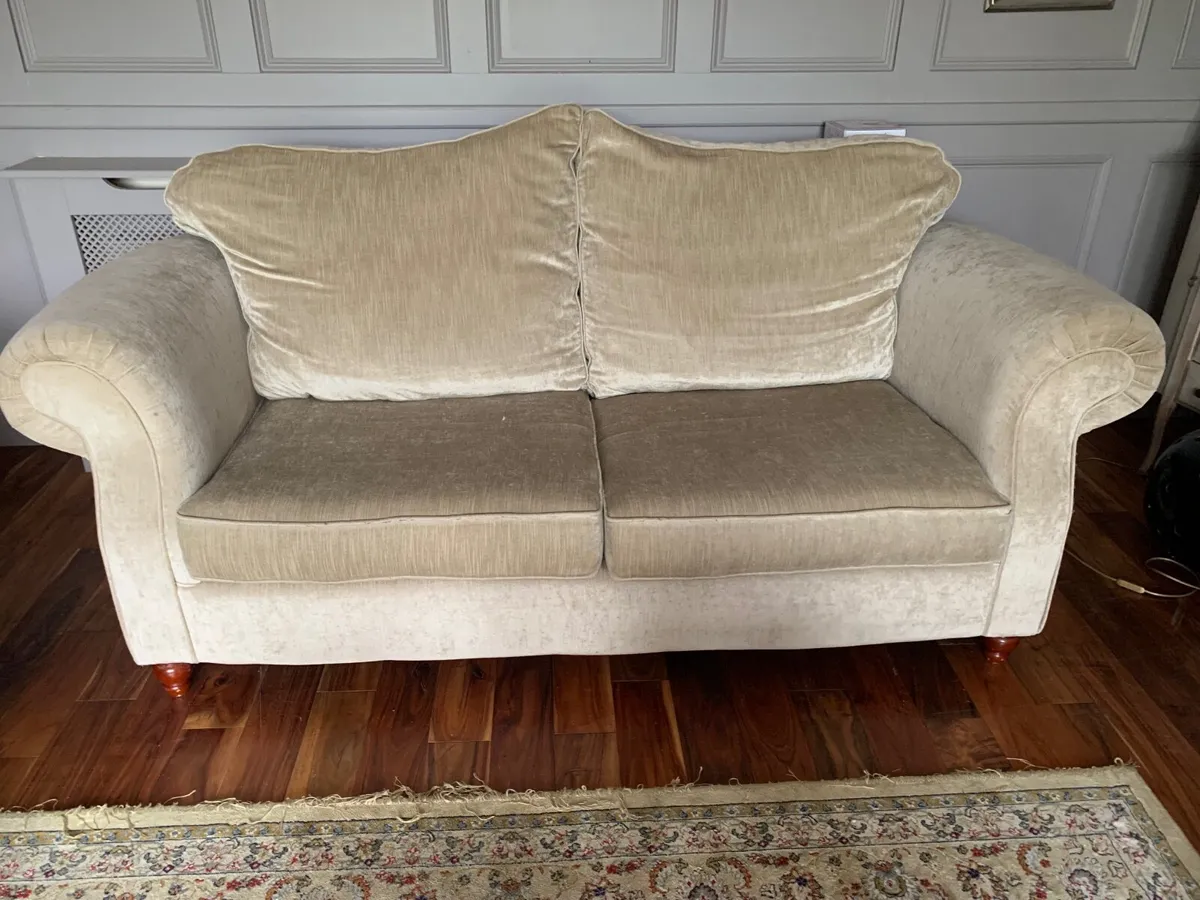 Beige 2 seater and 3 seater Couches - Image 1