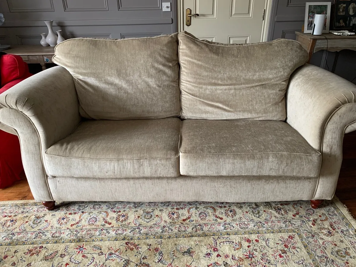 Beige 2 seater and 3 seater Couches - Image 2