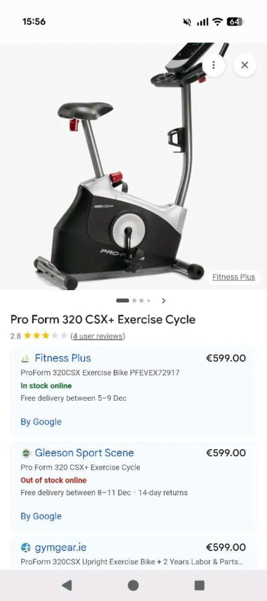 Pro Form Exercise Bike - Image 1