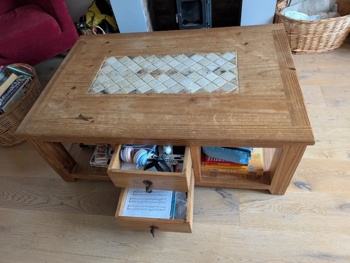 Coffee Table Reclaimed Wood - Image 1