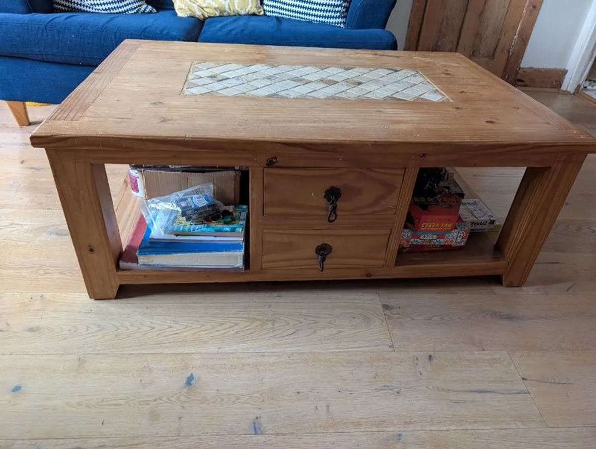 Coffee Table Reclaimed Wood - Image 4