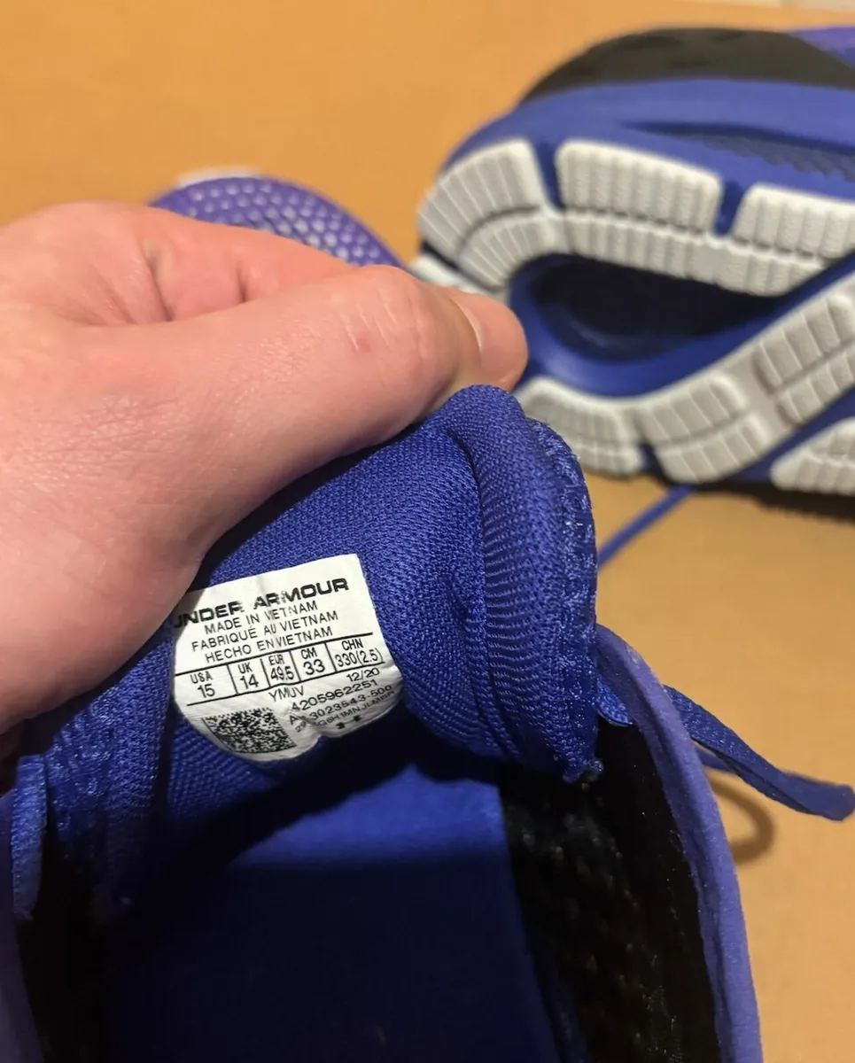 Under Armour Training Shoes (UK 14) (Runners) - Image 1