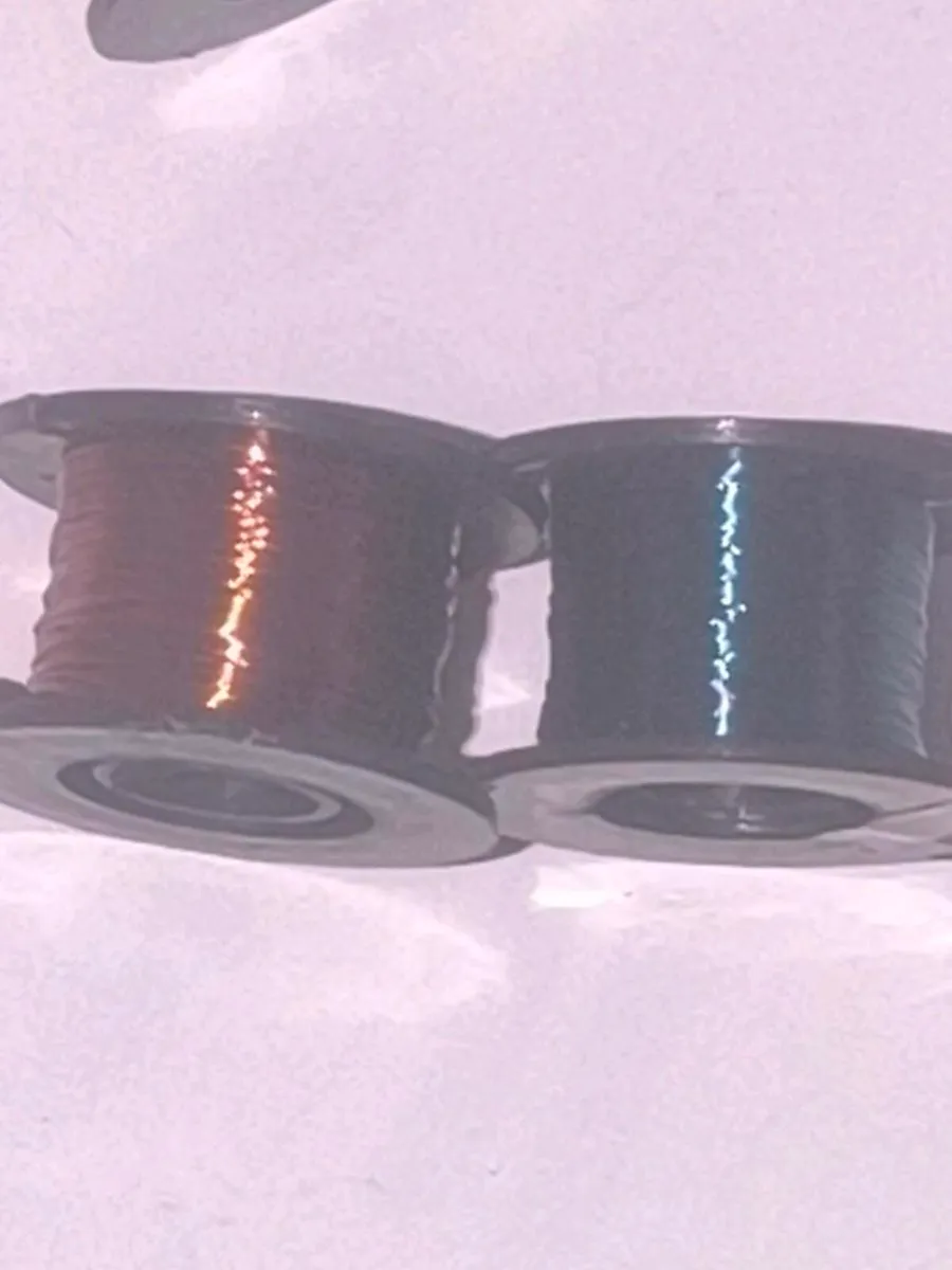 Fly tying fine wire in blue golden silver copper - Image 2