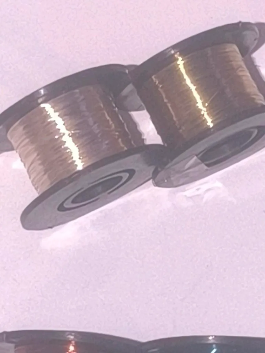 Fly tying fine wire in blue golden silver copper - Image 3