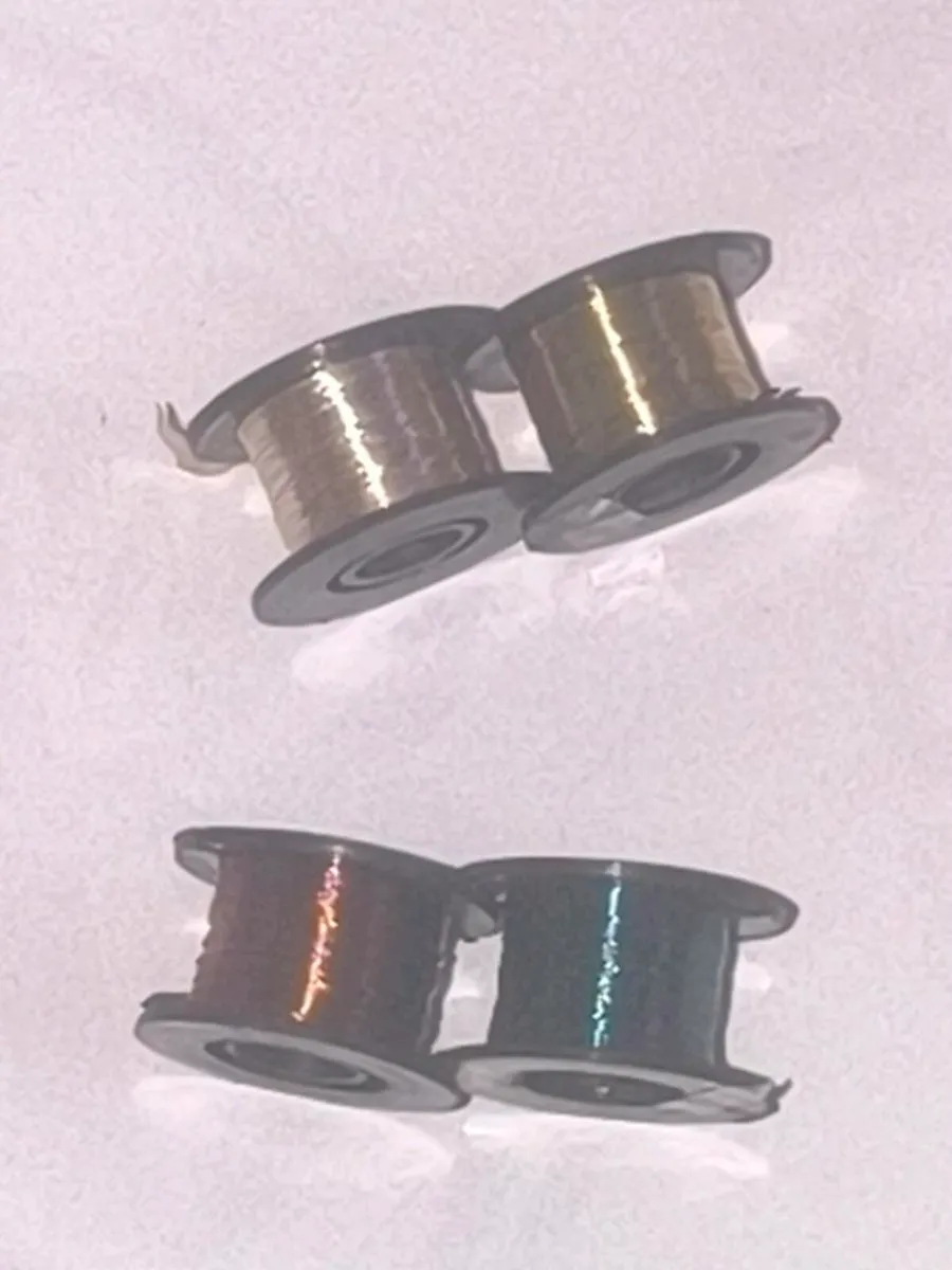 Fly tying fine wire in blue golden silver copper - Image 4