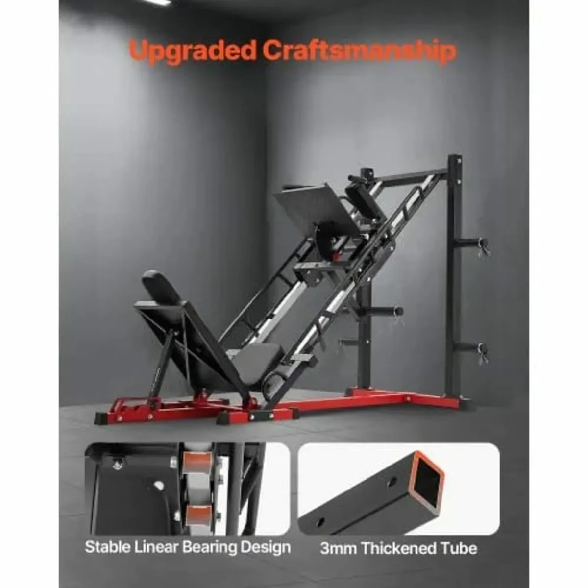 Leg Press Hack Squat Machine, Adjustable Leg Press - Image 4