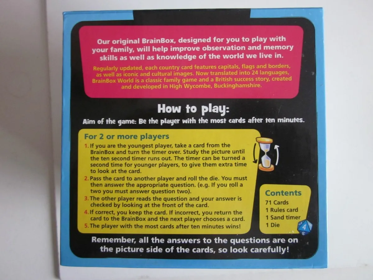 Brain Box The World Family Quiz Card Game - Image 3