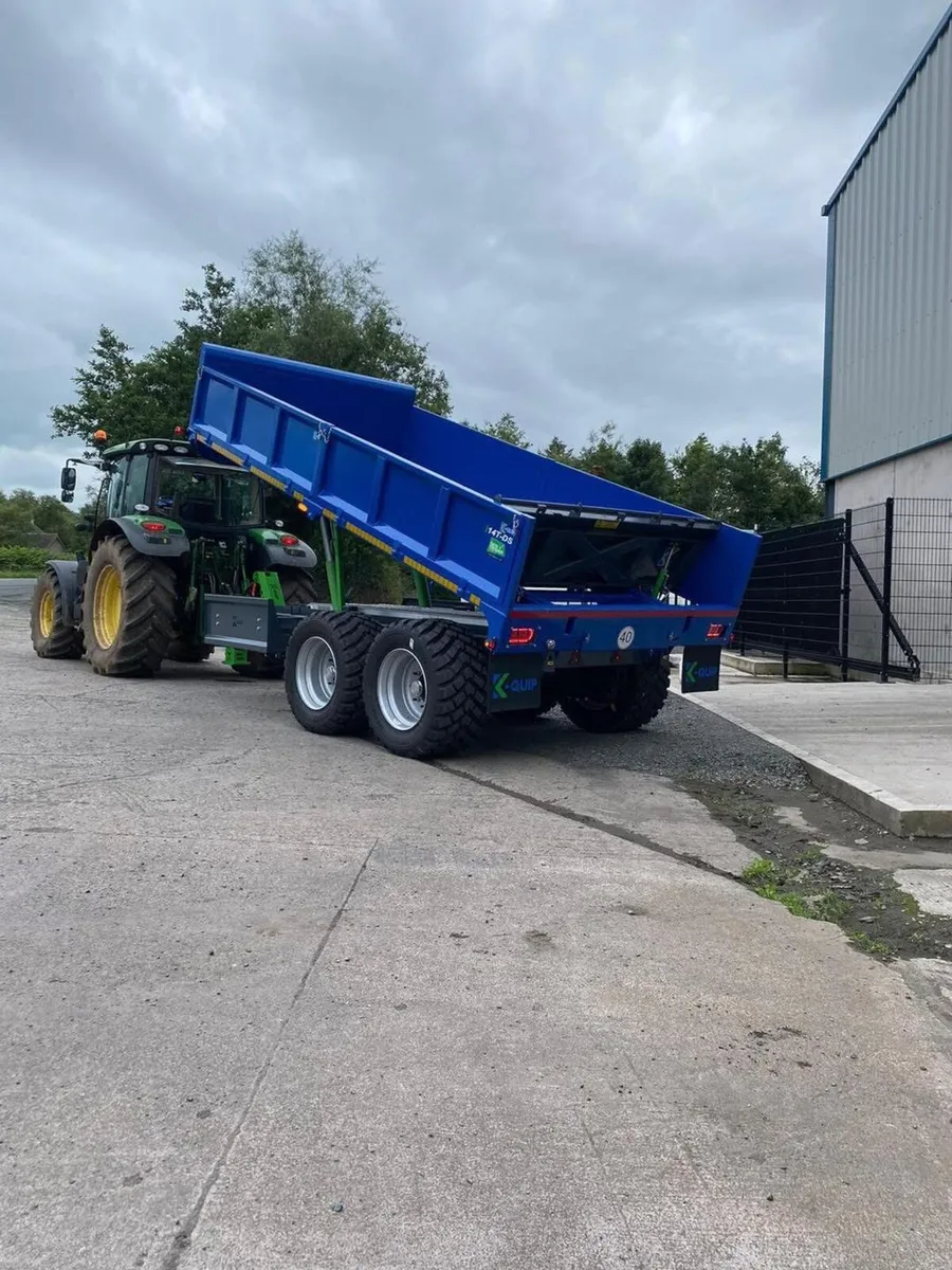 K-quip 16x8 14t dropside trailers - Image 2