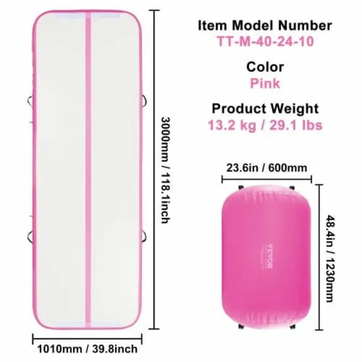 Inflatable Gymnastics Air Mat Set, 2 PCS Tumbling - Image 3