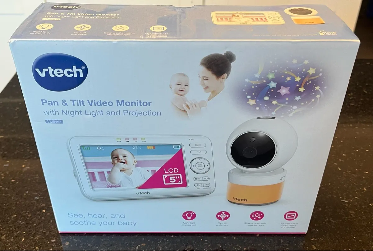 Vetch Pan & Tilt Video Monitor + Night Light proj