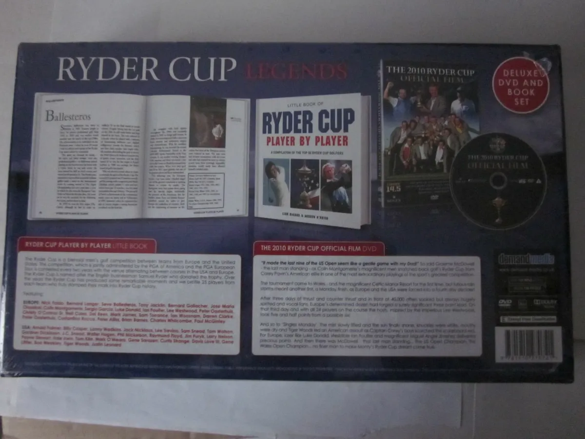 New Ryder Cup Legends  DVD +Book 2010 - Image 2