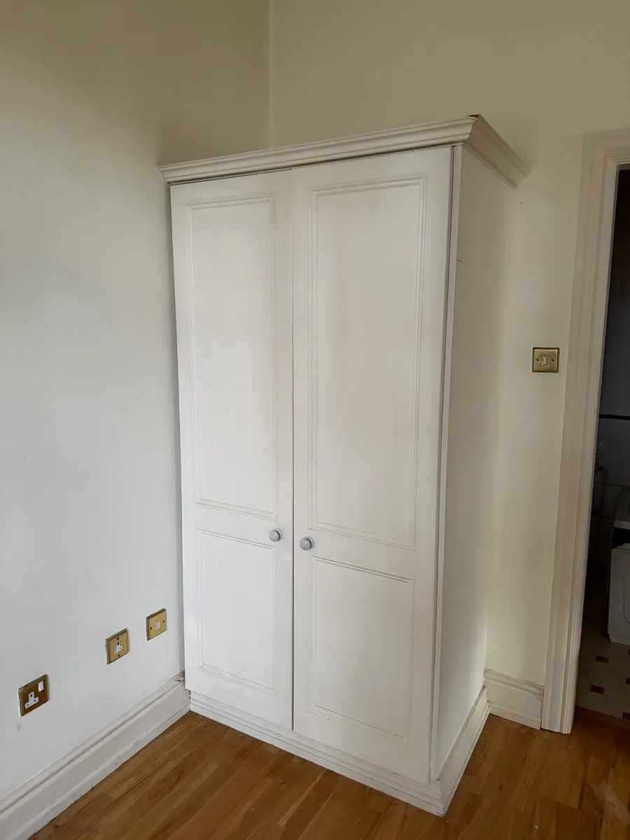 White wardrobe with vanity unit - Image 2