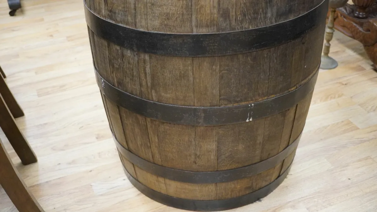 Rustic Barrel Bistro Table - Image 4