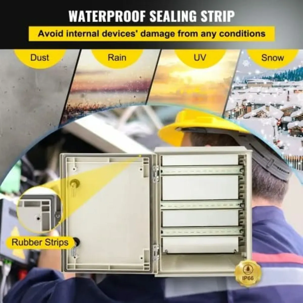 NEMA Fiberglass Enclosure, 40x30x20 cm NEMA 4X Fib - Image 4