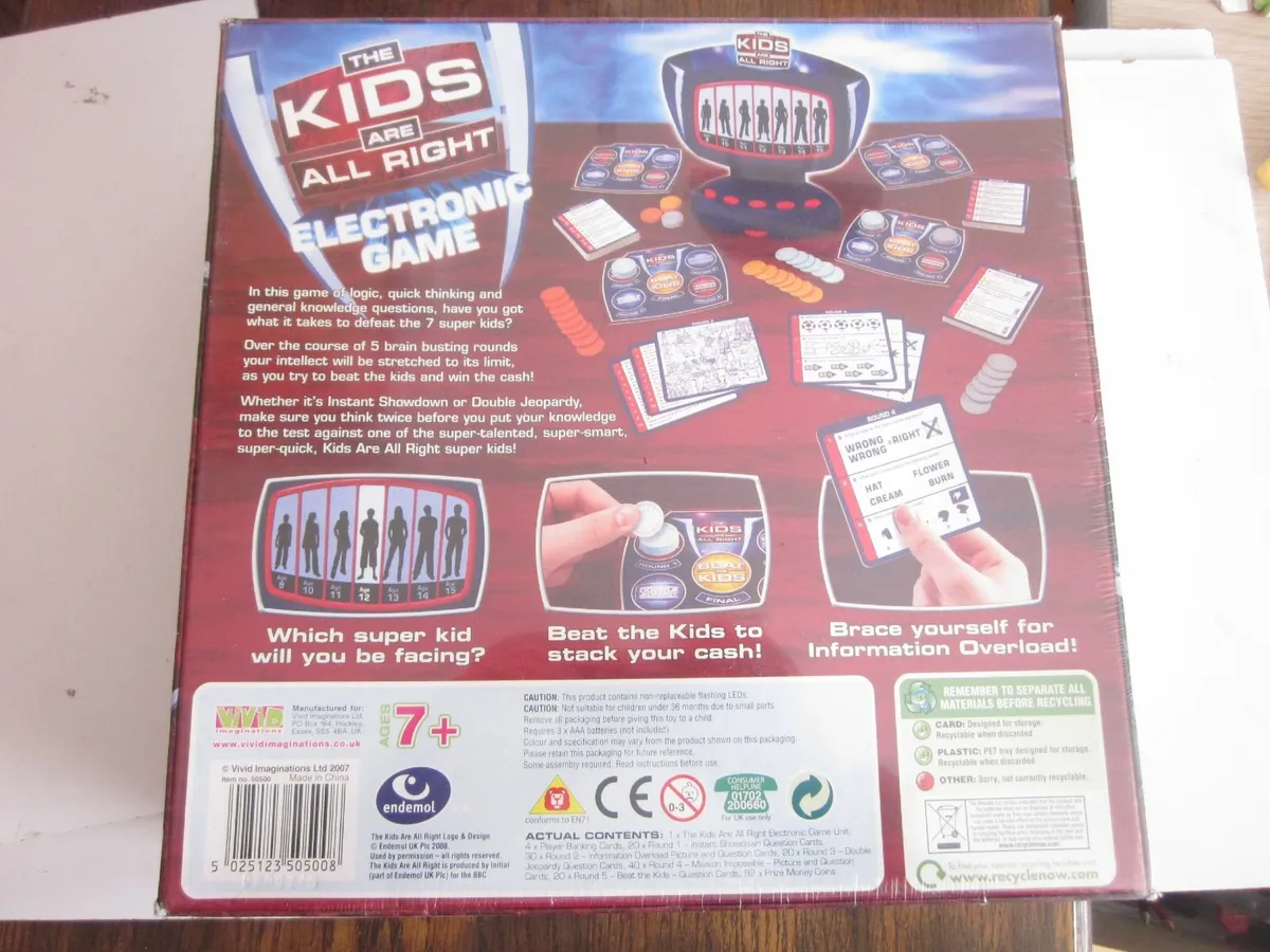The Kids are All Right Electronic Board Game, New - Image 2