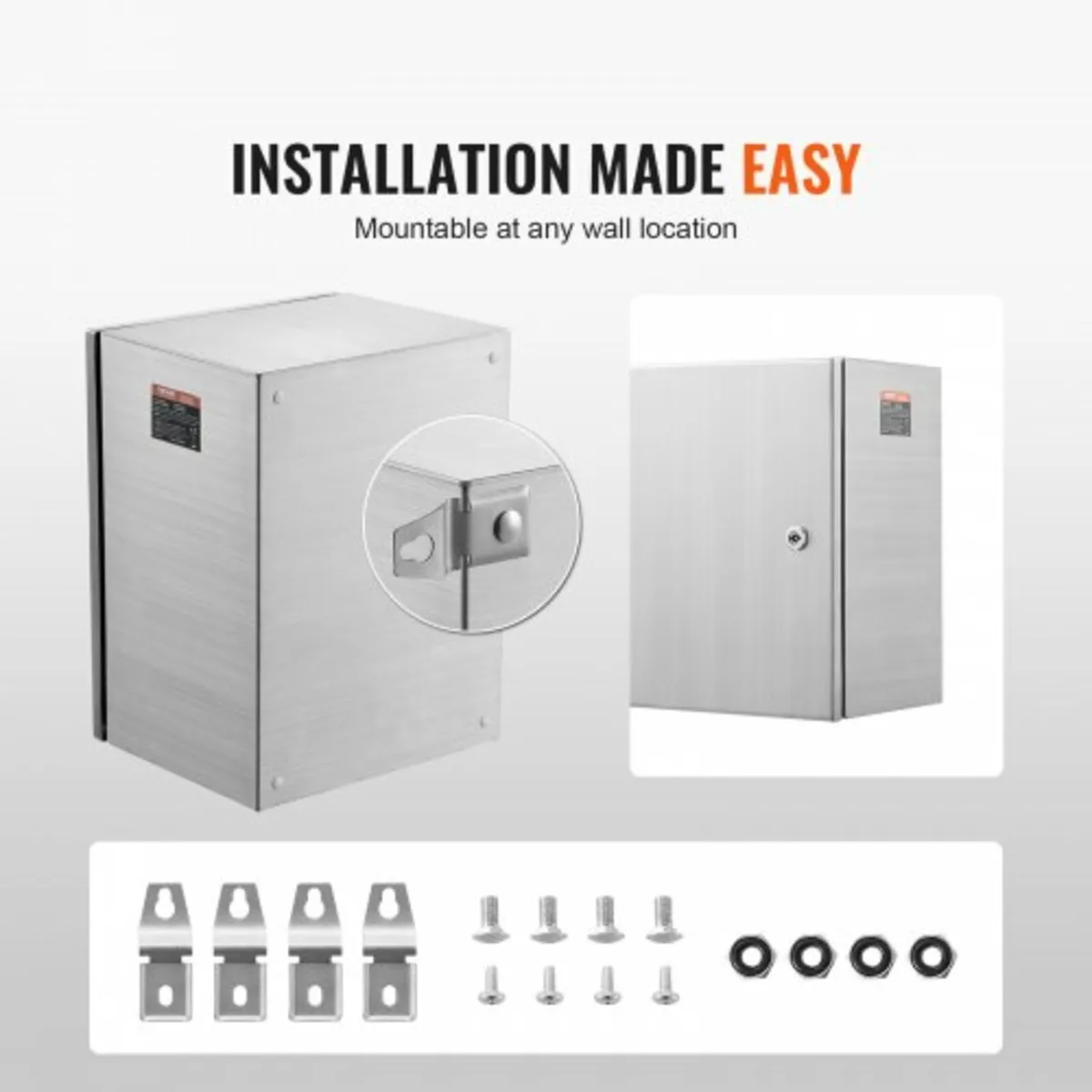 Steel Electrical Box, 50.8 x 40.6 x 20.3 cm, 304 S - Image 2